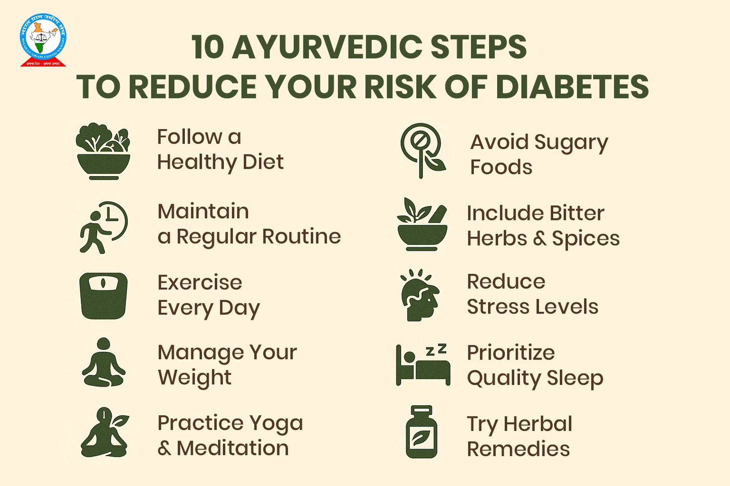 10 Ayurvedic steps to reduce your risk of diabetes