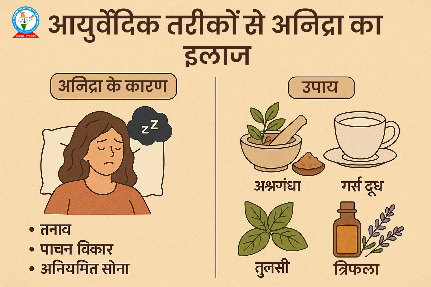 आयुर्वेदिक तरीकों से अनिद्रा का इलाज