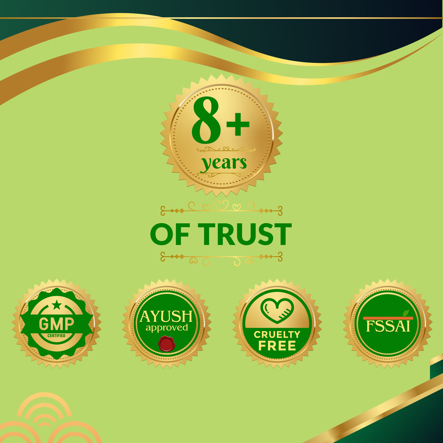 8 years of proven excellence