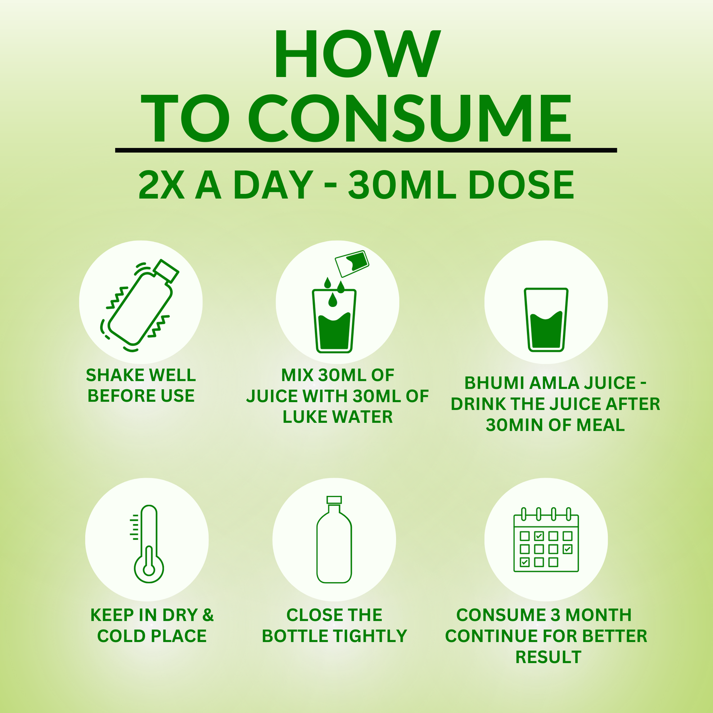 How to Consume Bhumi Amla juice