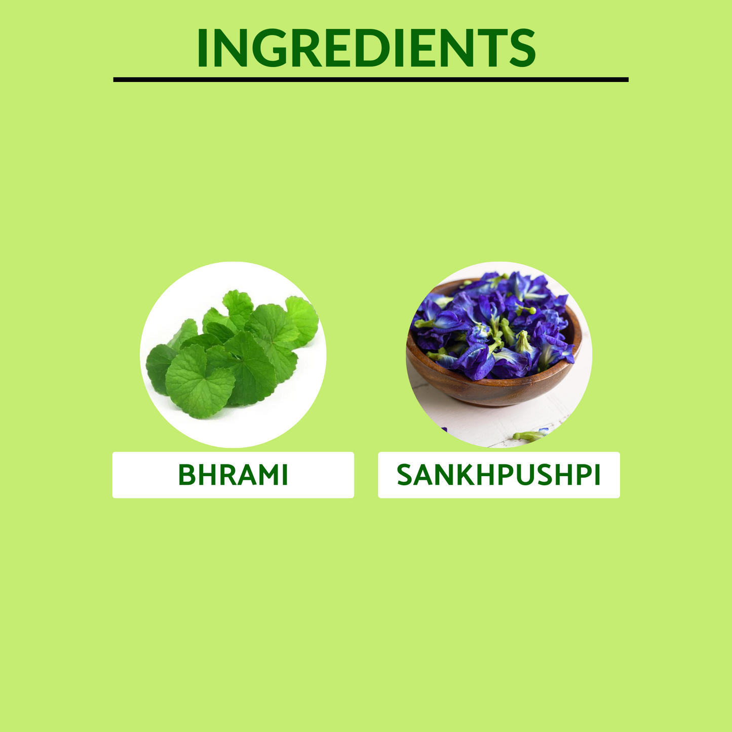 Ingredients of Brahmi Shankhpushpi Juice