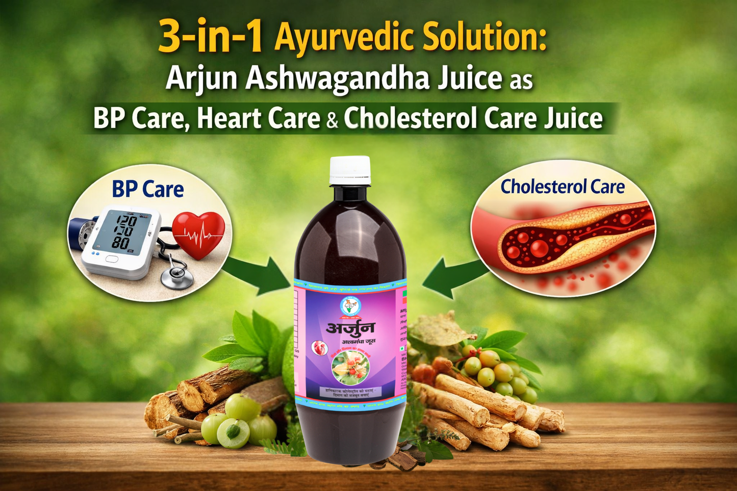 Arjun Ashwagandha Juice as a BP Care Juice