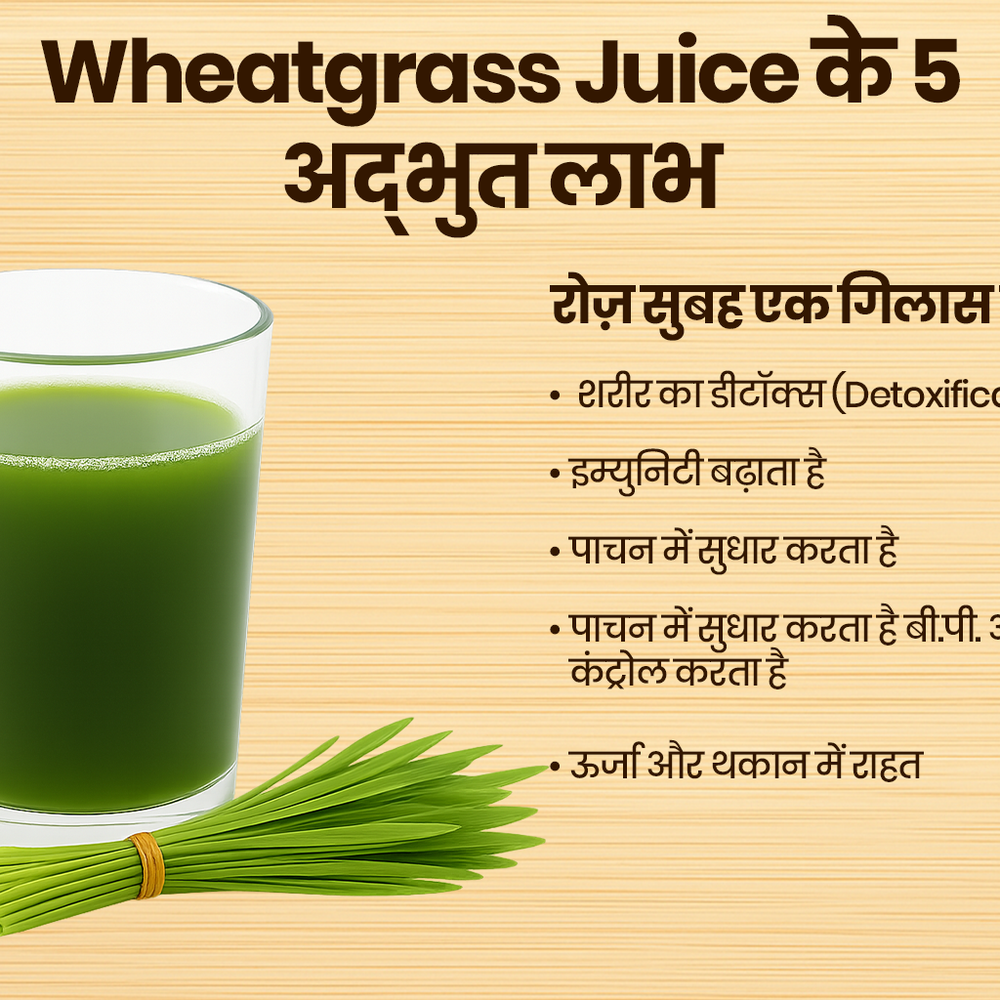 Wheatgrass Juice के 5 अद्भुत लाभ 